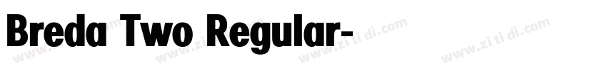 Breda Two Regular字体转换